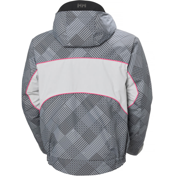 Helly Hansen Ullr D Lunar Jacket - Unisex Thunder Grey Hh Plaid AOP