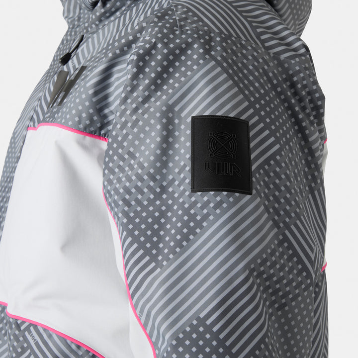 Helly Hansen Ullr D Lunar Jacket - Unisex Thunder Grey Hh Plaid AOP