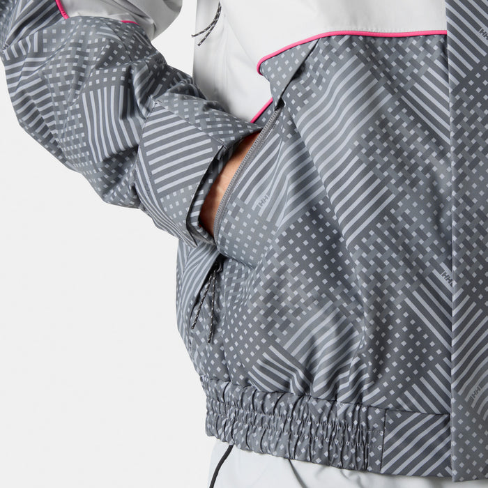 Helly Hansen Ullr D Lunar Jacket - Unisex Thunder Grey Hh Plaid AOP