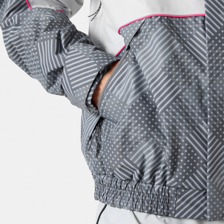 Helly Hansen Ullr D Lunar Jacket - Unisex Thunder Grey Hh Plaid AOP