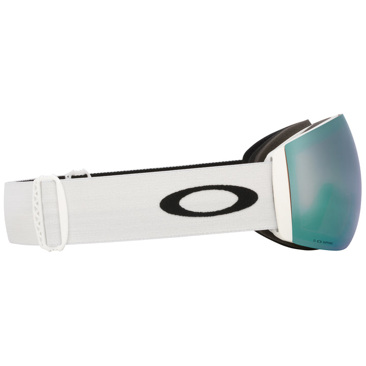 Oakley Flight Deck Pro L Low Bridge Fit Goggles Matte White/Prizm Sapphire Iridium + Prizm Iced Iridium