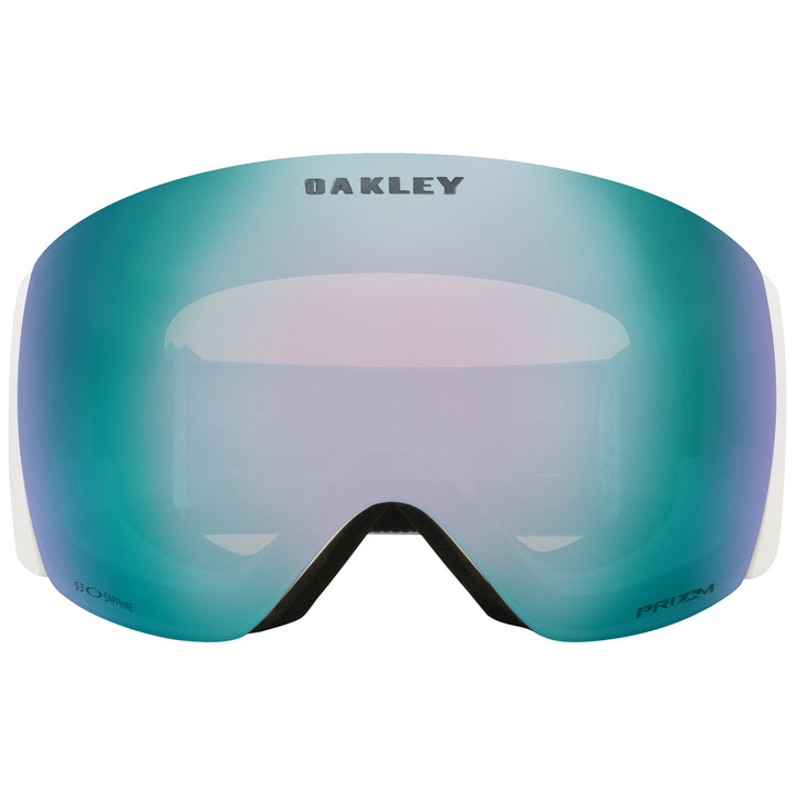 Oakley Flight Deck Pro L Low Bridge Fit Goggles Matte White/Prizm Sapphire Iridium + Prizm Iced Iridium