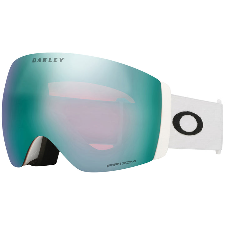 Oakley Flight Deck Pro L Low Bridge Fit Goggles Matte White/Prizm Sapphire Iridium + Prizm Iced Iridium