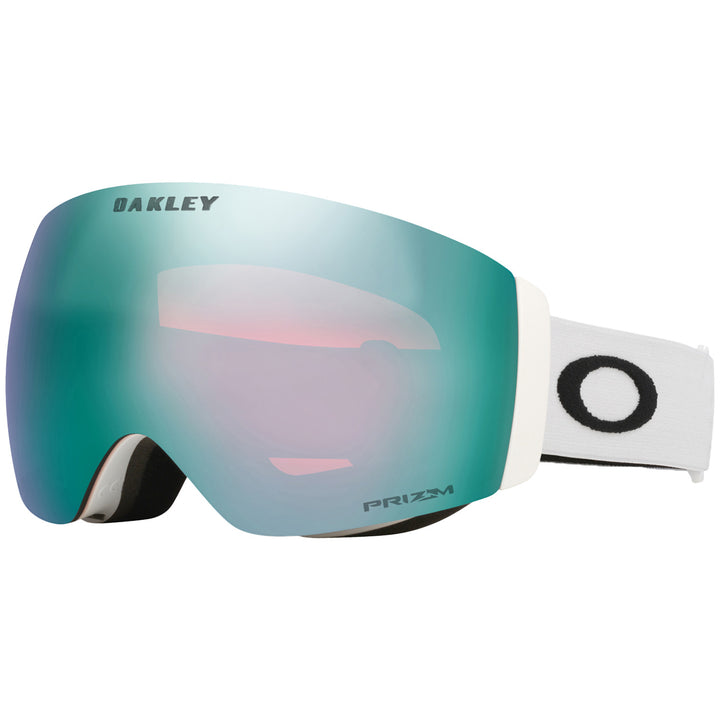 Oakley Flight Deck Pro M Low Bridge Fit Goggles Matte White/Prizm Sapphire + Prizm Iced