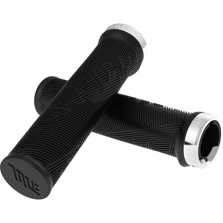 Title MTB FORM Lock-On Grips Black with Chrome Clamp