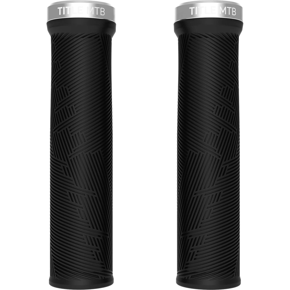 Title MTB FORM Lock-On Grips Black with Chrome Clamp