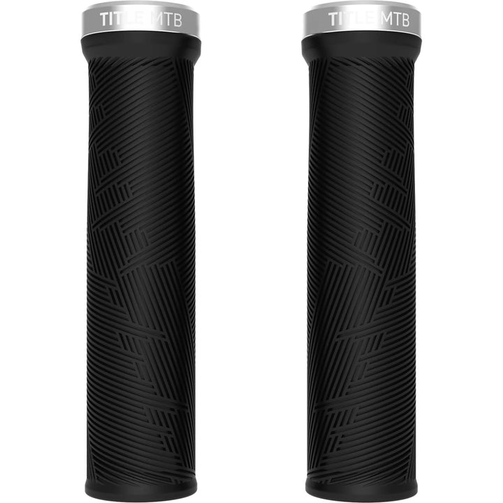 Title MTB FORM Lock-On Grips Black with Chrome Clamp