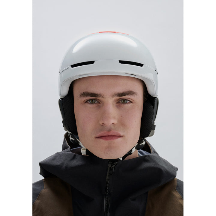 POC Obex Connect MIPS Helmet Hydrogen White/Fluorescent Orange AVIP