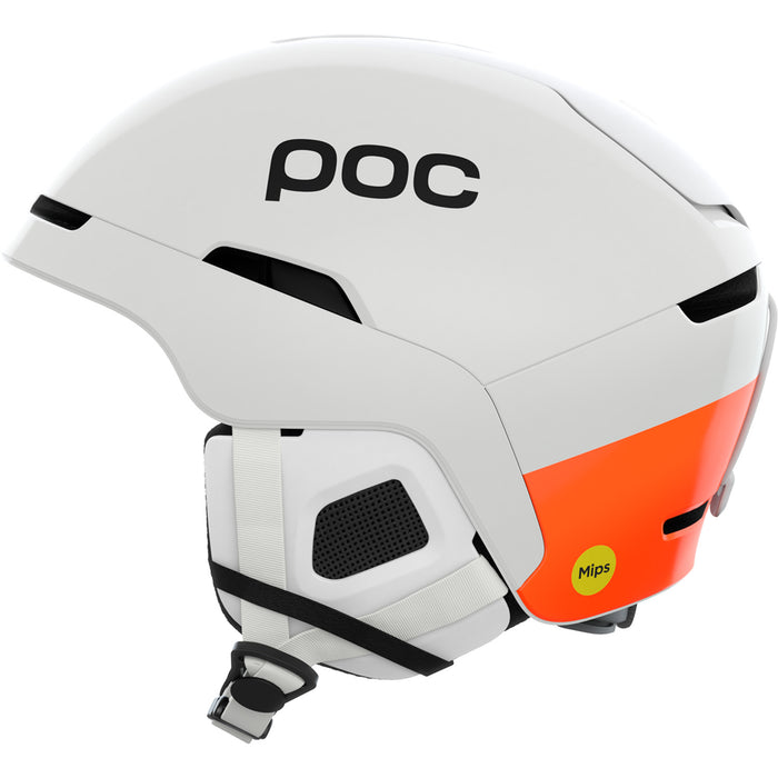 POC Obex MIPS Helmet Hydrogen White/Fluorescent Orange
