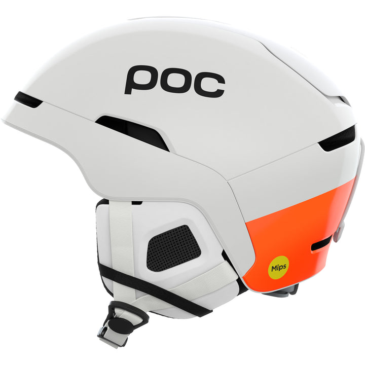 POC Obex MIPS Helmet Hydrogen White/Fluorescent Orange