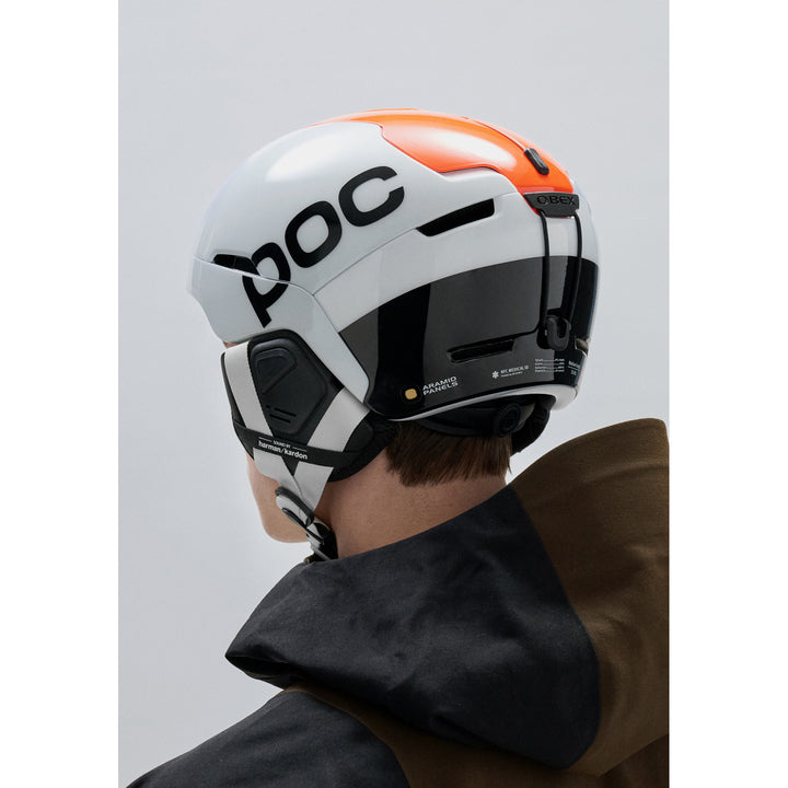 POC Obex Connect MIPS Helmet Hydrogen White/Fluorescent Orange AVIP