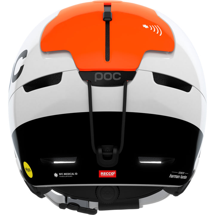 POC Obex Connect MIPS Helmet Hydrogen White/Fluorescent Orange AVIP