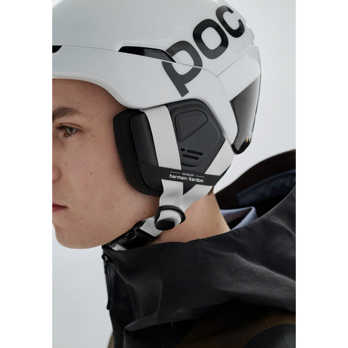 POC Obex Connect MIPS Helmet Hydrogen White/Fluorescent Orange AVIP