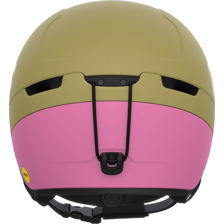 POC Obex Contour MIPS Helmet Olivine Green Matte/Thulite Pink Matte