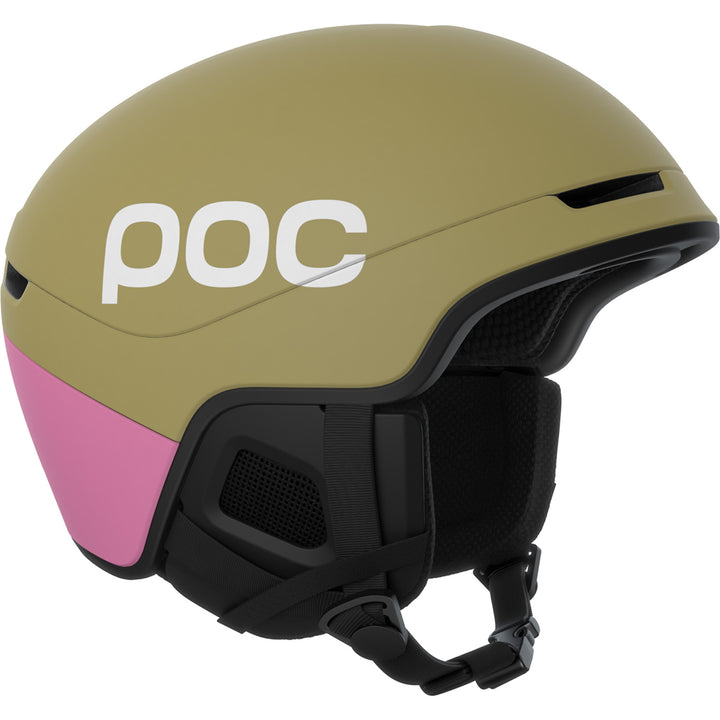 POC Obex Contour MIPS Helmet Olivine Green Matte/Thulite Pink Matte