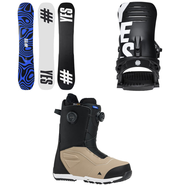 Yes. All-In XTRM Snowboard + IPO Snowboard Bindings + Burton Ruler Boa Snowboard Boots 2026