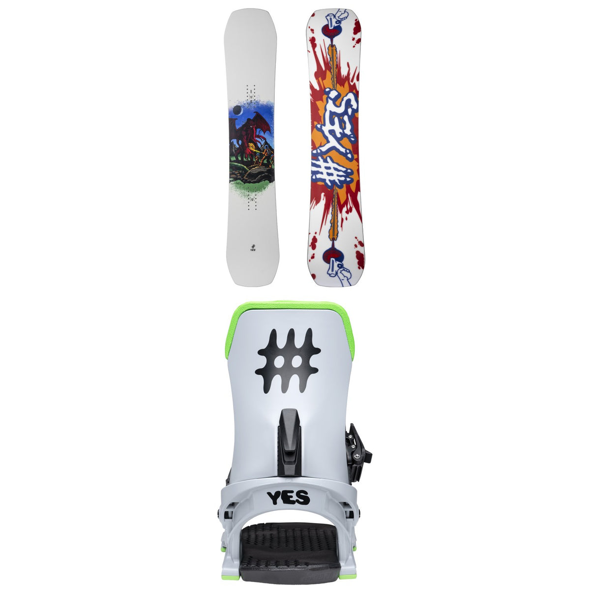 Yes. Sender Snowboard + Yes. Select Snowboard Bindings 2026
