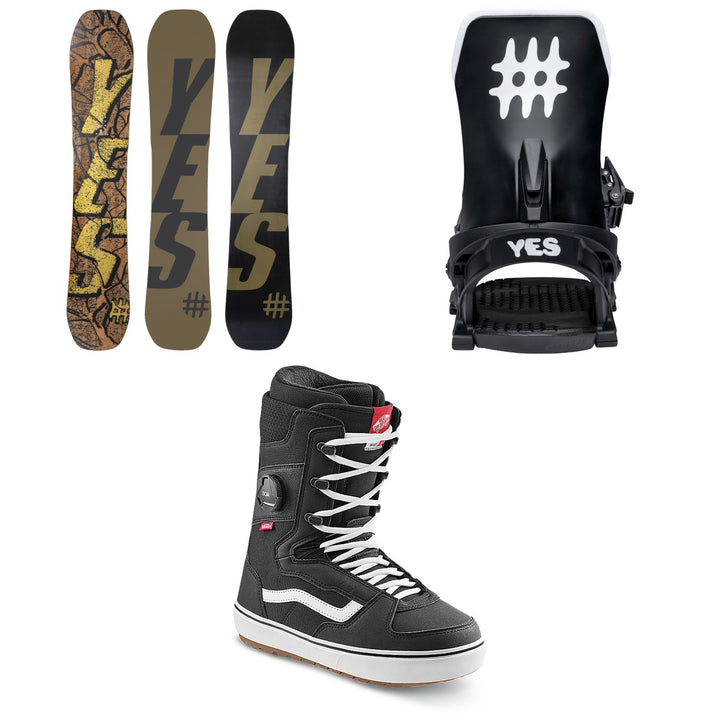 Yes. All-In Snowboard + Select Snowboard Bindings + Vans Invado OG Snowboard Boots 2026