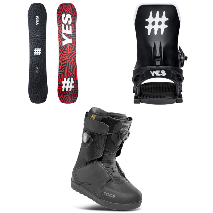 Yes. Standard Snowboard + Select Snowboard Bindings + thirtytwo Lashed Double Boa Snowboard Boots 2026