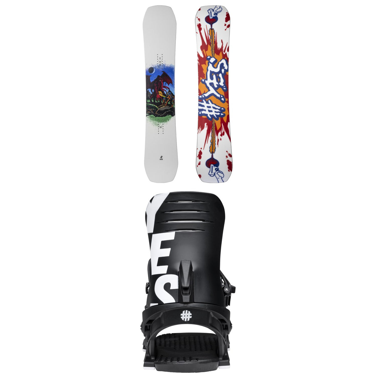 Yes. Sender Snowboard + IPO Snowboard Bindings 2026