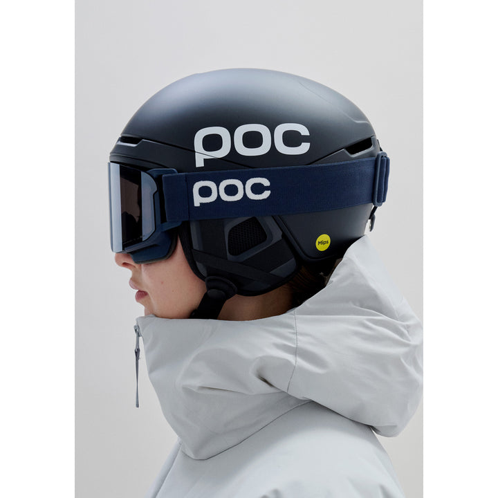 POC Nexal Mid Goggles Apatite Navy/Partly Sunny Navy Blue