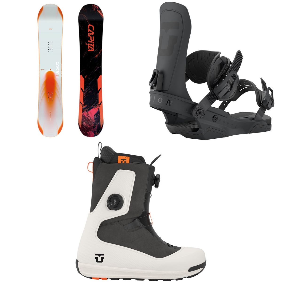 CAPiTA Mercury Snowboard + Union Force Team Snowboard Bindings + Reset Snowboard Boots 2027