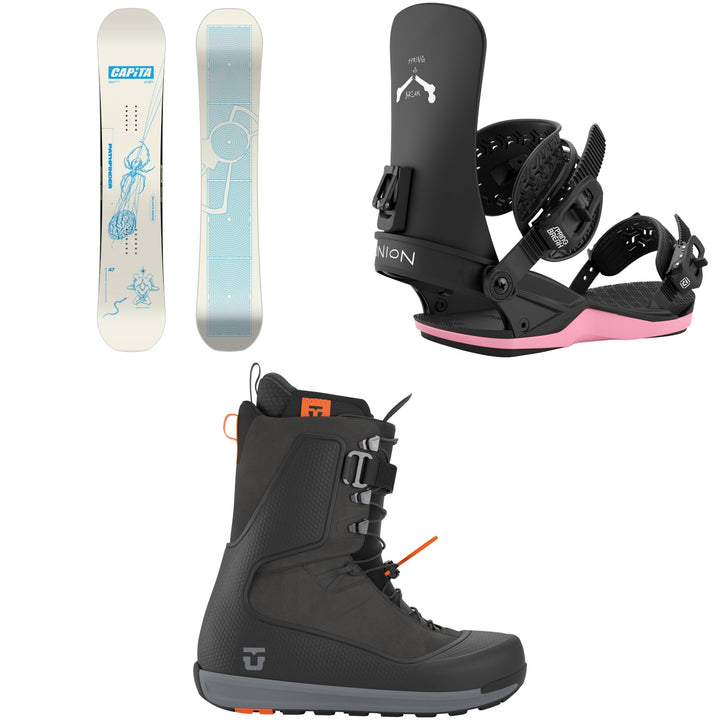CAPiTA Pathfinder Snowboard + Union Contact Snowboard Bindings + Factory Snowboard Boots 2027