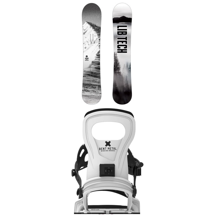 Lib Tech Cold Brew Snowboard + Bent Metal Bolt Snowboard Bindings 2027