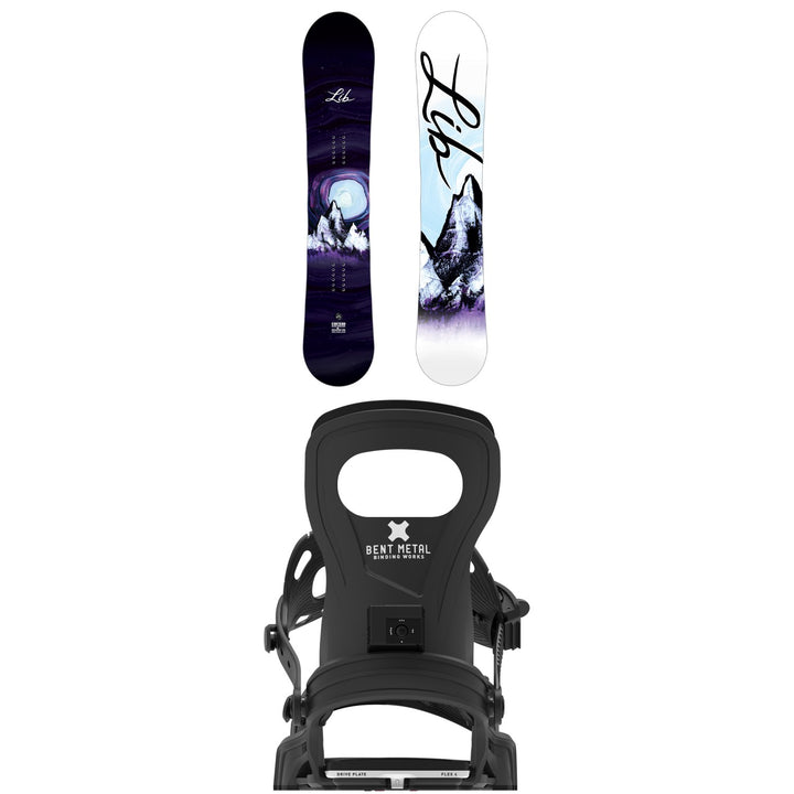 Lib Tech Cortado Snowboard + Bent Metal Clip Snowboard Bindings - Women's 2027