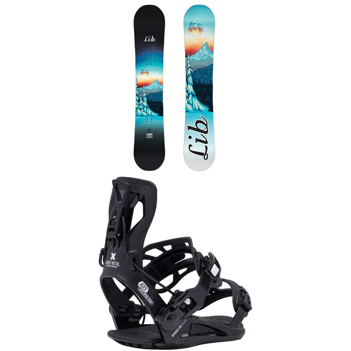 Lib Tech Glider Snowboard+ Bent Metal Speed-In Flex Snowboard Bindings - Women's 2027