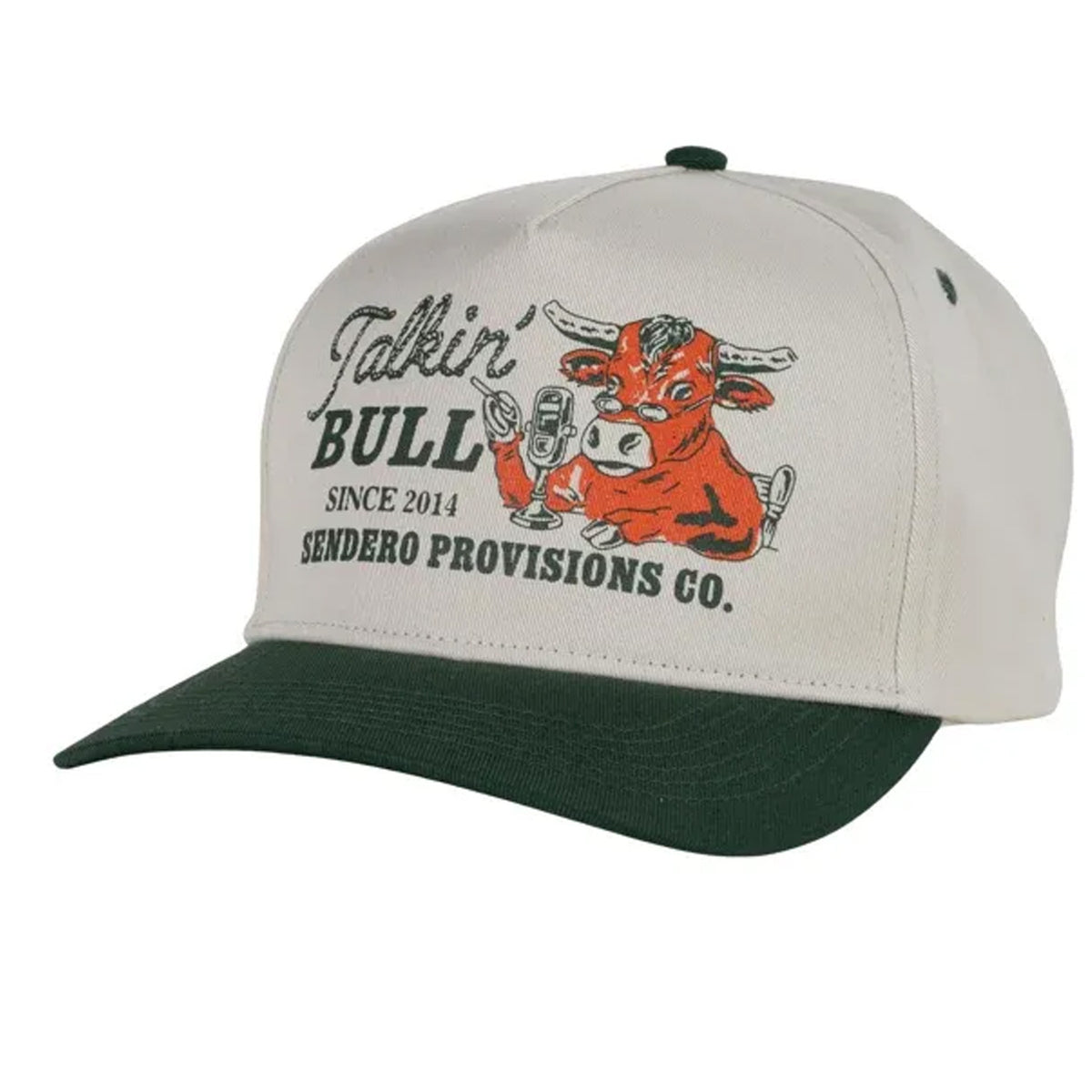 Sendero Provisions Co. Talkin' Bull Hat White/Green