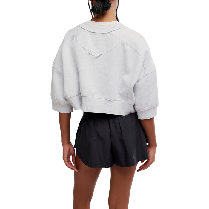 Free People Short Sleeve Intercept Pullover - Women's White