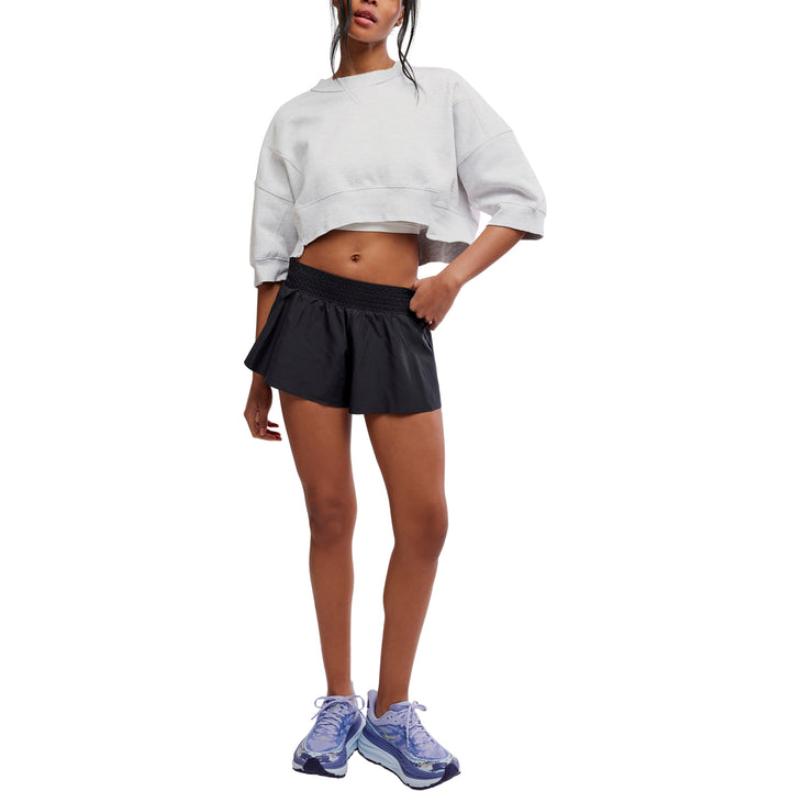 Free People Short Sleeve Intercept Pullover - Women's White