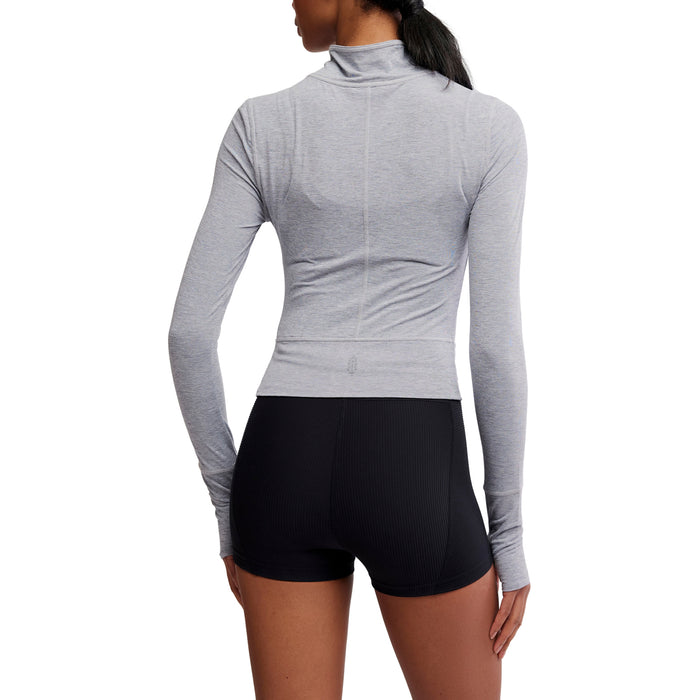 Free People Tempo Half Zip - Women's Heather Grey