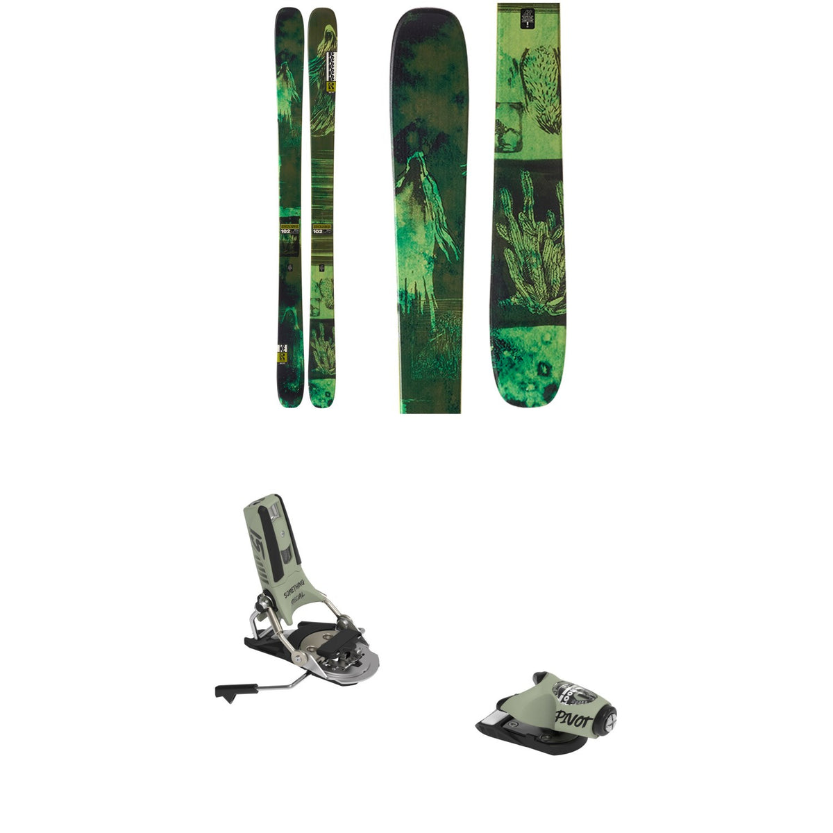 K2 Reckoner 102 Skis + Look Pivot 2.0 15 GW Ski Bindings 2027