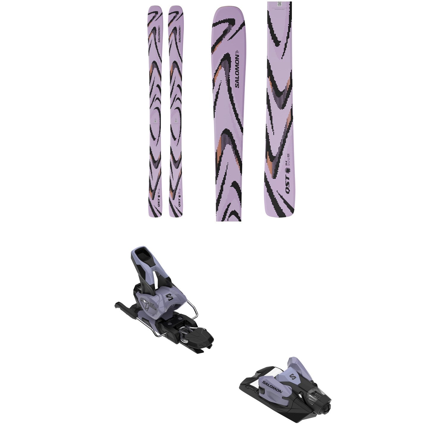 Salomon QST 94 Skis + Salomon Strive 12 GW Ski Bindings 2027 – evo