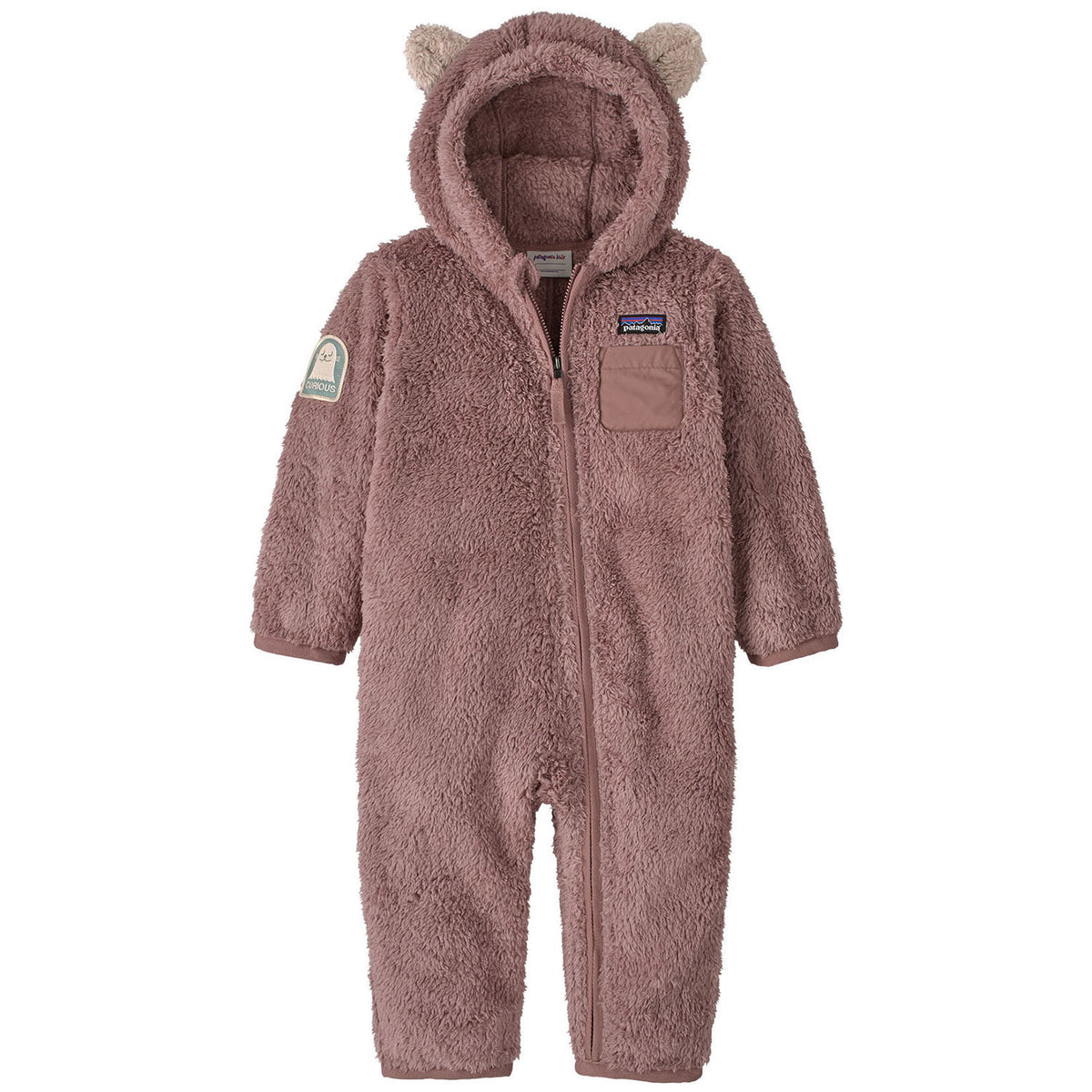Patagonia Furry Friends Bunting - Toddlers' Curious Seal Patch: Moonrise Taupe
