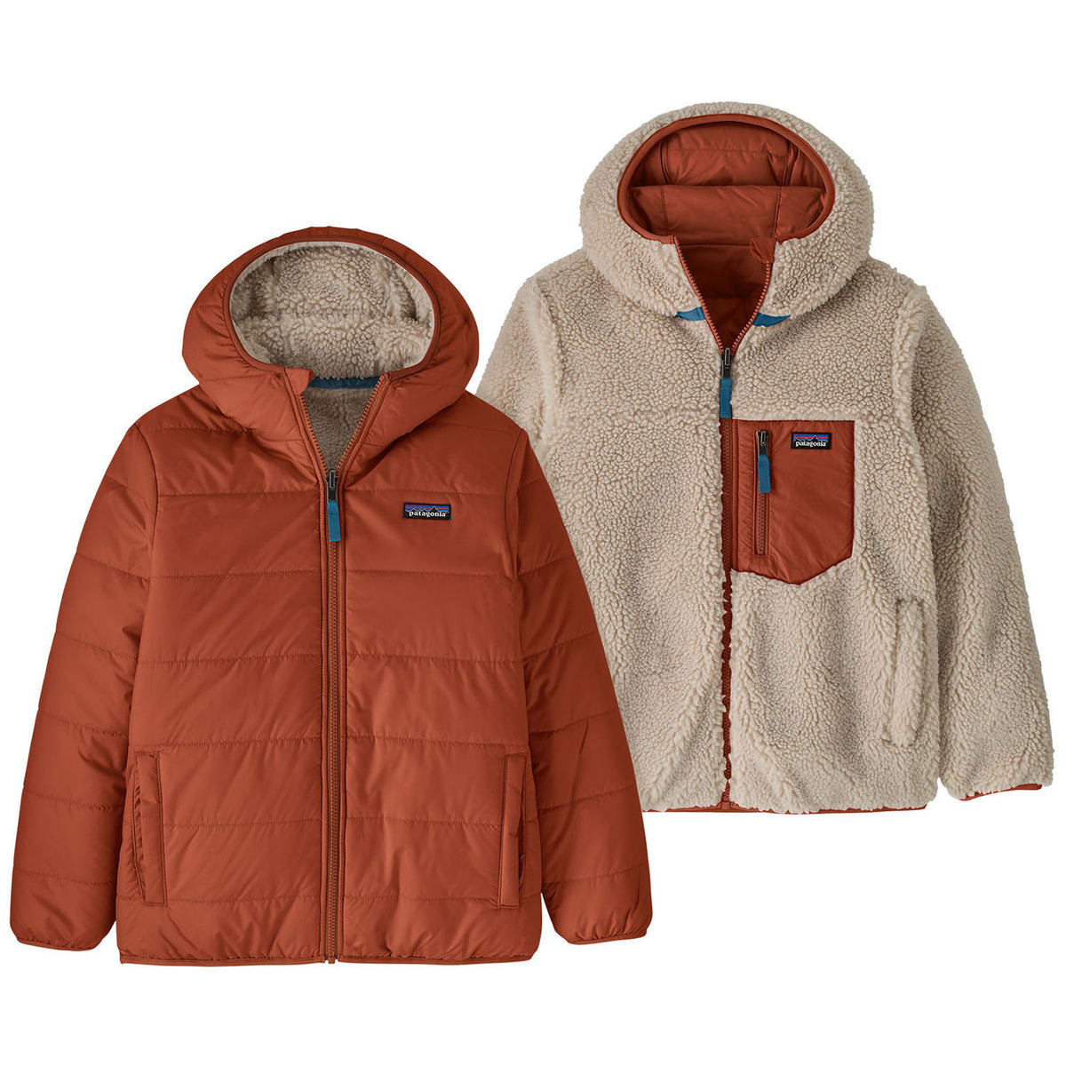 Patagonia Reversible Ready Freddy Hoodie - Kids' Rusty Red