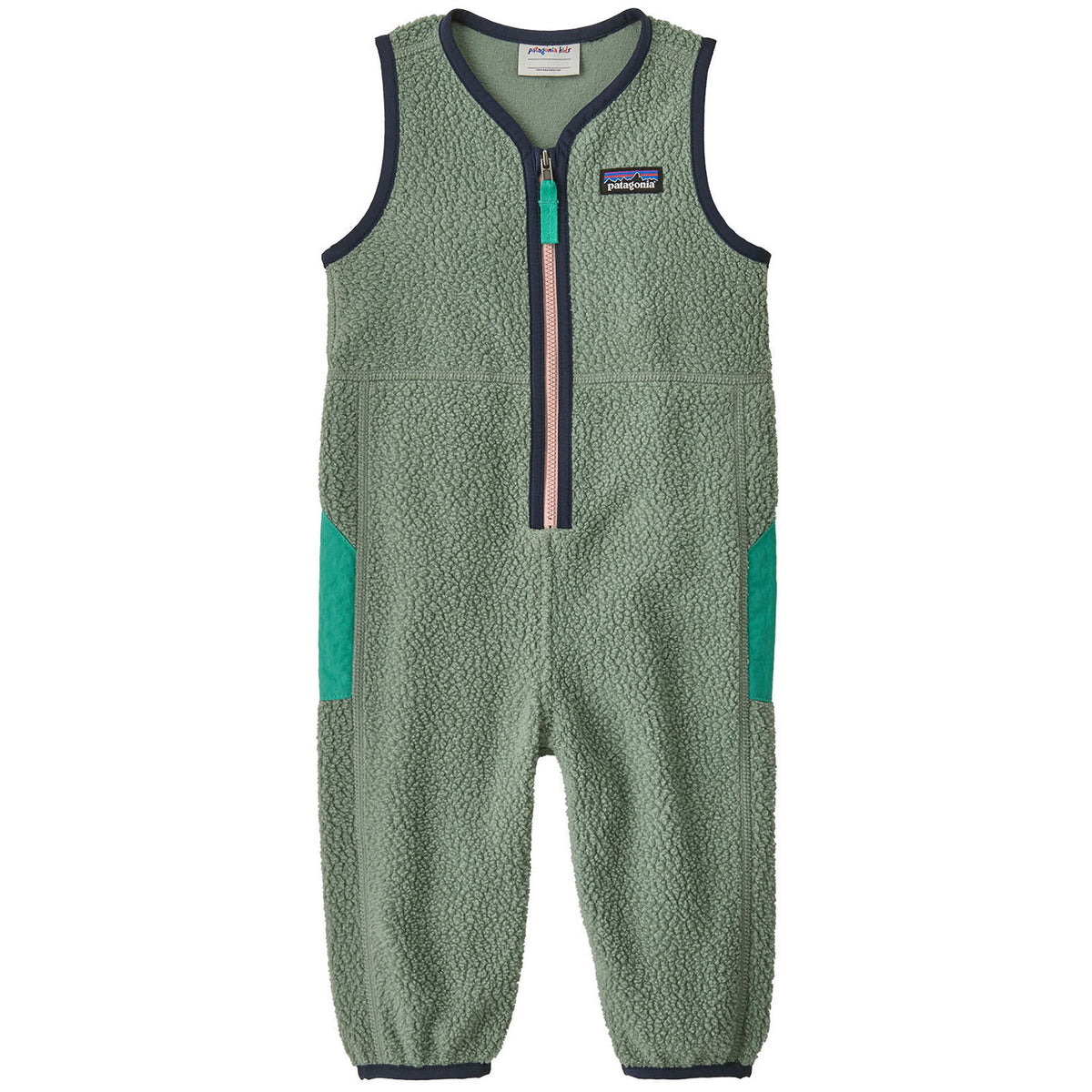 Patagonia Shearling Overalls - Infants' Cover Green