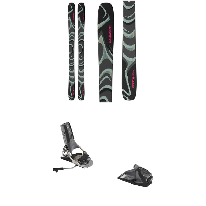 Salomon QST 100 Skis + Look Pivot 2.0 13 GW Ski Bindings 2027