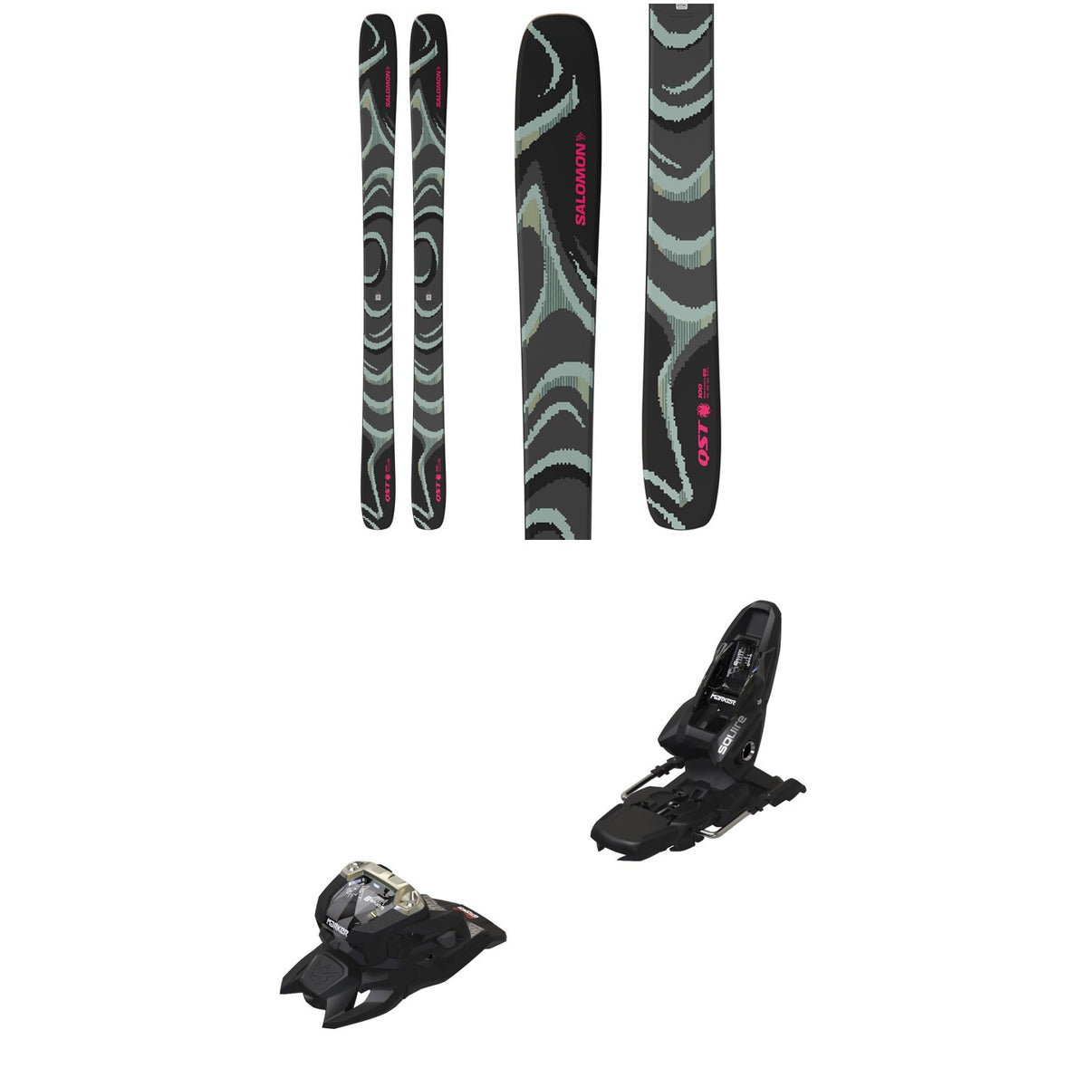 Salomon QST 100 Skis + Marker Squire 11 Ski Bindings 2027