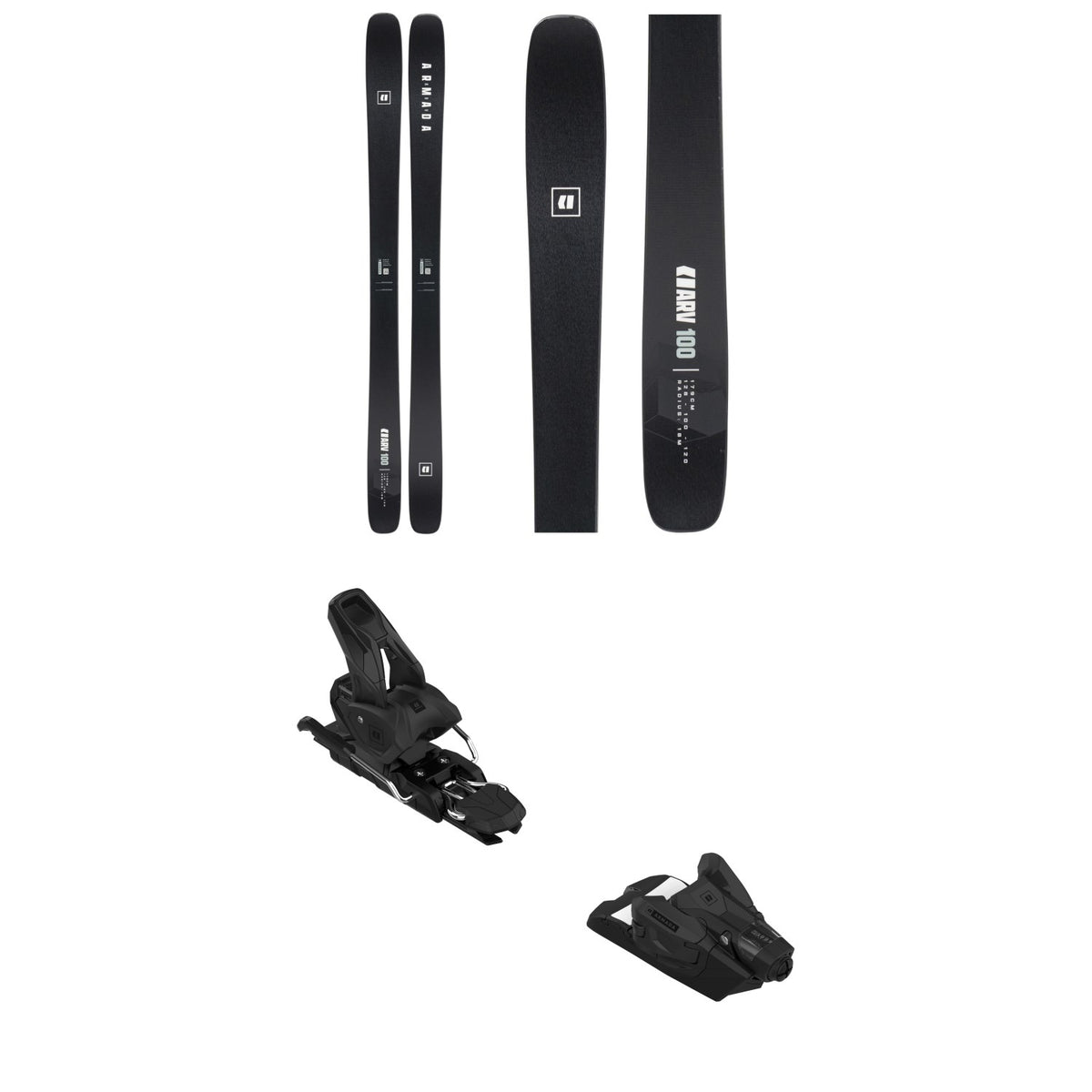 Armada ARV 100 Black Edition Skis + Armada Strive 12 GW Ski Bindings 2027
