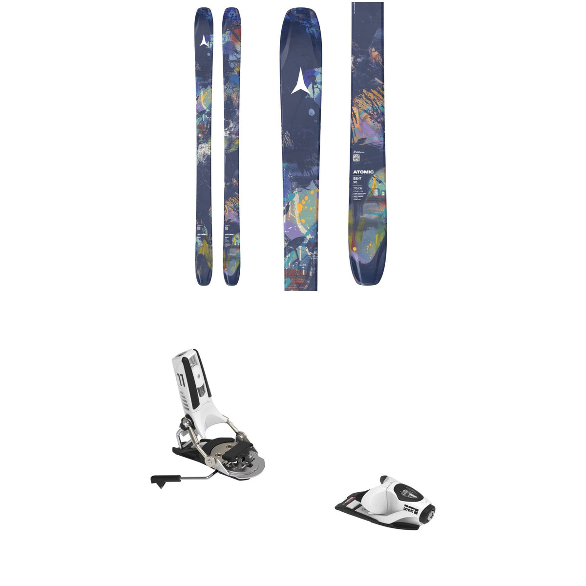 Atomic Bent 90 Skis + Look Pivot 2.0 11 GW Ski Bindings 2027