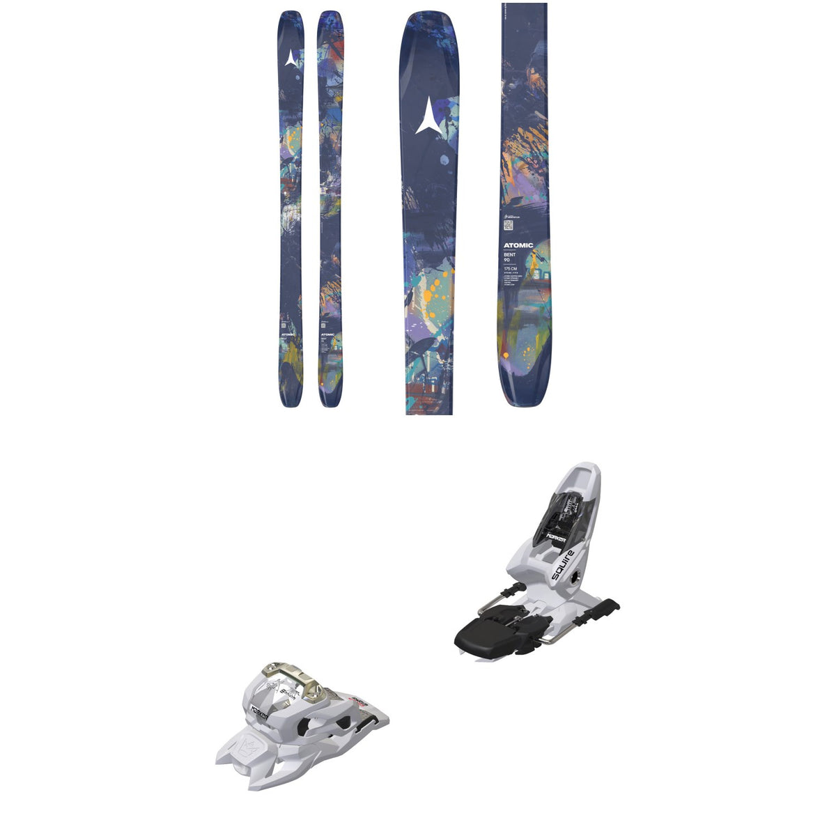 Atomic Bent 90 Skis + Marker Squire 11 Ski Bindings 2027