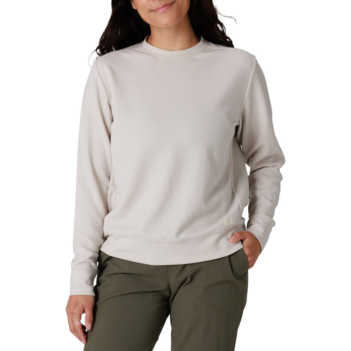 Outdoor Research Eclipse Waffle Long-Sleeve T-Shirt - Women's Oyster