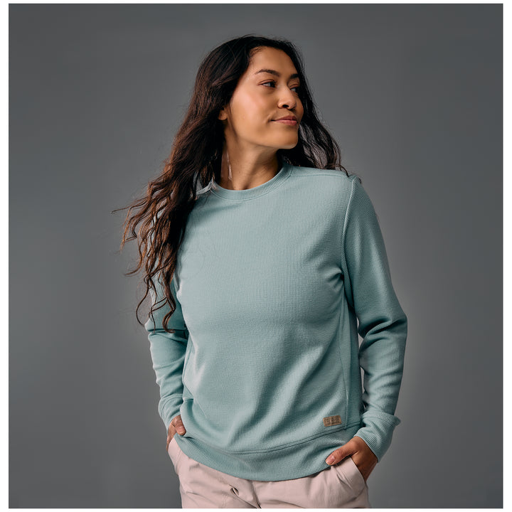 Outdoor Research Eclipse Waffle Long-Sleeve T-Shirt - Women's Thyme