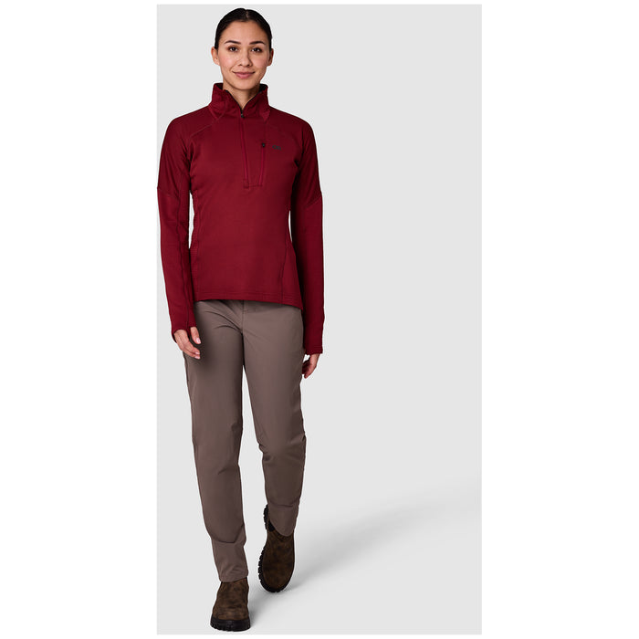 Outdoor Research Deviator Fleece Half Zip - Women's Vermillion