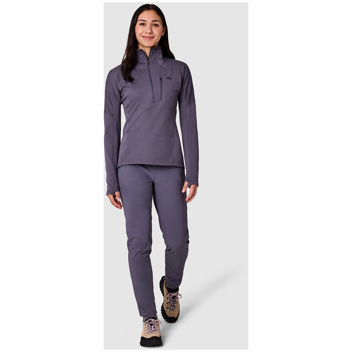 Outdoor Research Deviator Fleece Half Zip - Women's Smoky Quartz