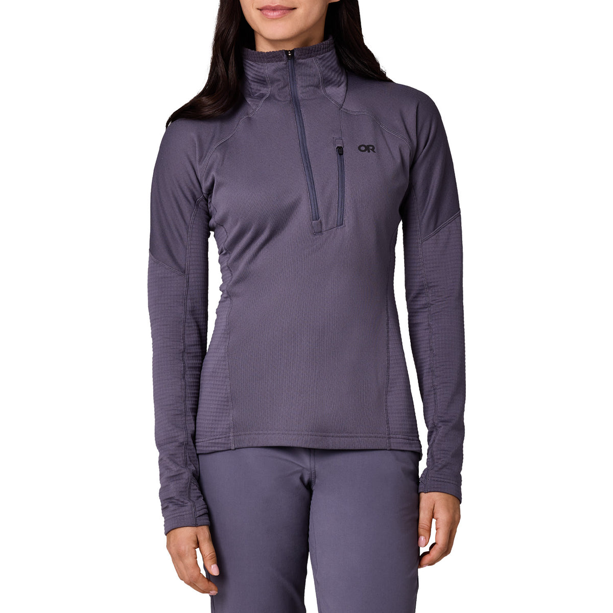 Outdoor Research Deviator Fleece Half Zip - Women's Smoky Quartz