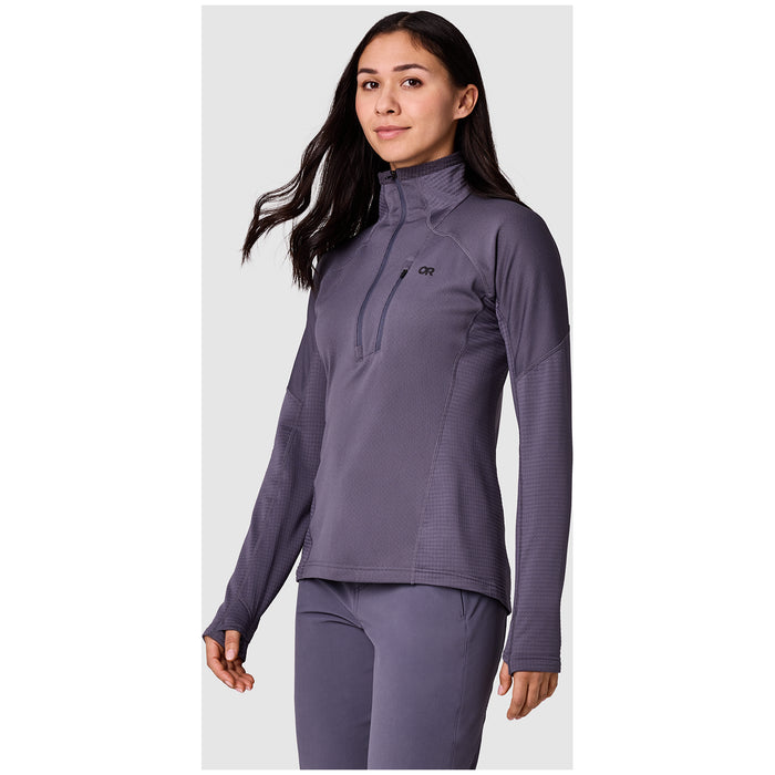 Outdoor Research Deviator Fleece Half Zip - Women's Smoky Quartz